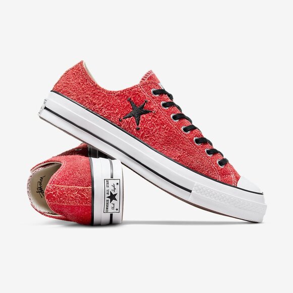 Converse Shoes - Converse Stussy x Chuck 70 Low Poppy Red A07664C